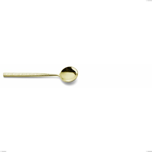 Cucchiaino moka Kyoto Origami Tin Gold, Acciaio inox (Aisi 304) trattamento pvd acciaio lucido, lunghezza 112 mm