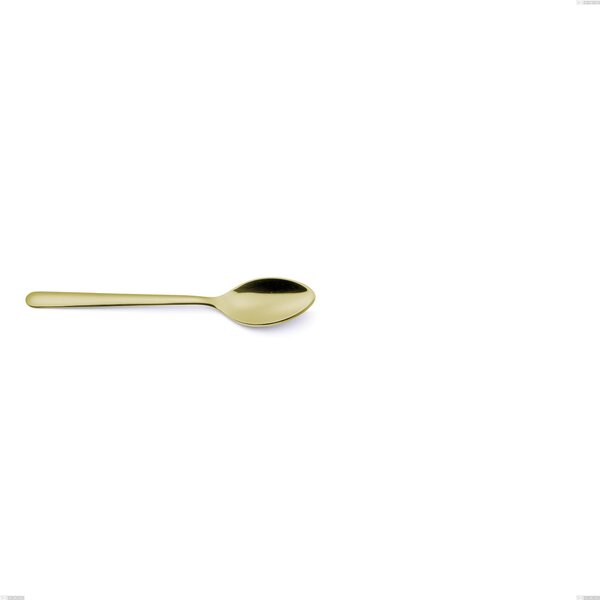 Cucchiaino moka Venice Tin Gold, Acciaio Inox 18-10 trattamento pvd oro, spessore 4 mm, lunghezza 124 mm