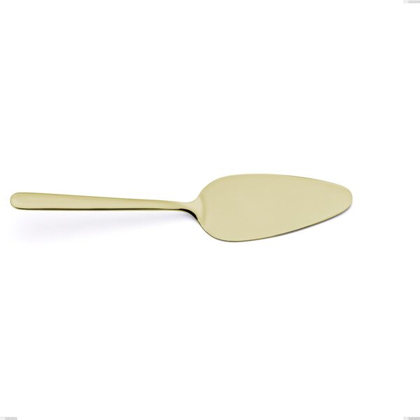 Pala torta Venice Tin Gold, Acciaio Inox 18-10 trattamento pvd oro, spessore 4 mm, lunghezza 247 mm