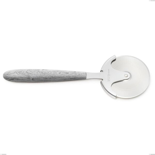 Rotella tagliapizza vero betulla, acciaio 18.0, manicatura pbt sublimato acciaio lucido, lunghezza 200 mm