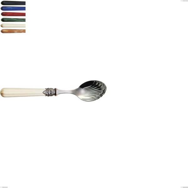 Cucchiaino formaggio versailles, Acciaio 18/10 AISI 304 Lucido manicatura acrilico , lunghezza 146 mm