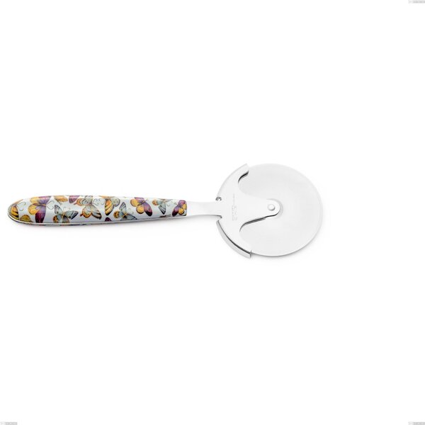 Rotella tagliapizza vero butterfly, acciaio 18.0 nickel free, manicatura pbt sublimato acciaio lucido, lunghezza 190.00 mm