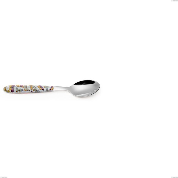 Cucchiaino caff� vero butterfly, acciaio 18.0 nickel free, manicatura pbt sublimato acciaio lucido, lunghezza 140.00 mm