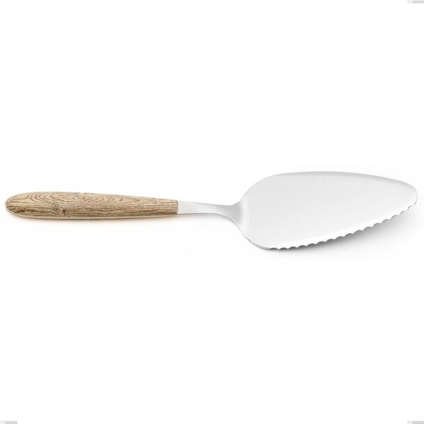 Pala torta vero pino, acciaio 18.0 nickel free, manicatura pbt sublimato acciaio lucido, lunghezza 257 mm