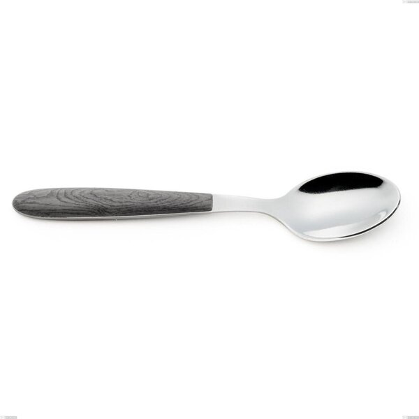 Cucchiaino caff� vero olmo grigio, acciaio 18.0 nickel free, manicatura pbt sublimato acciaio lucido, lunghezza 140 mm