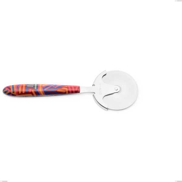 Rotella tagliapizza vero linear, acciaio 18.0 nickel free, manicatura pbt sublimato acciaio lucido, lunghezza 190 mm