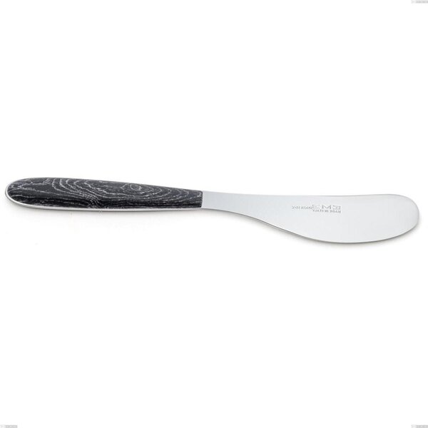 Spalmaburro piccolo vero wenge, acciaio 18.0 nickel free, manicatura pbt sublimato acciaio lucido, lunghezza 160 mm