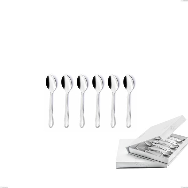 Confezione a libro 6 pezzi cucchiaino moka City, Inox 18.10 (Aisi304), spessore 1.8 mm