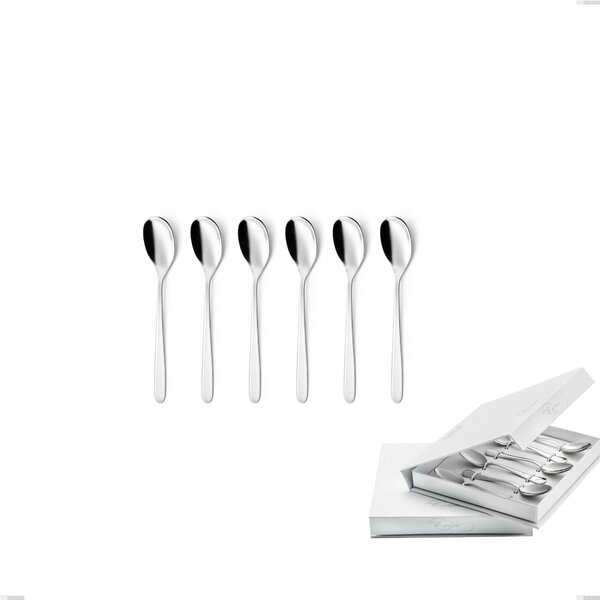 Confezione a libro 6 pezzi cucchiaino moka Griffe, Acciaio inox 18.10 (AISI304) , spessore 3.0 mm