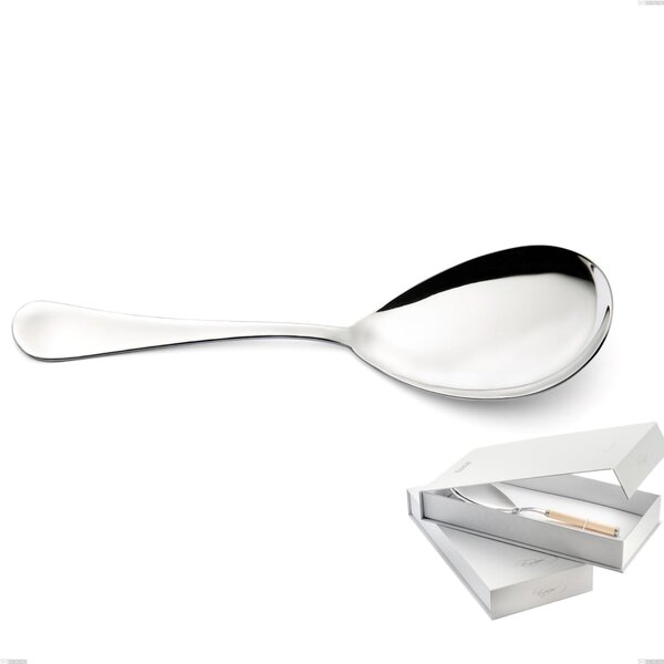 Confezione a libro 1 pezzo pala riso Milano inox 18/10 , Acciaio inox 18/10 (AISI304) lucido a specchio, spessore 2,5 mm