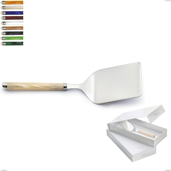 Confezione a libro 1 pezzo pala lasagne Linea Perlato, Acciaio inox 18/10 (AISI304)