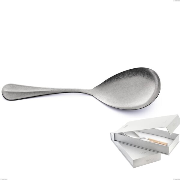 Confezione a libro 1 pezzo pala riso Royal Retro, Acciaio inox 18-10 finitura vintage, spessore 2.5 mm