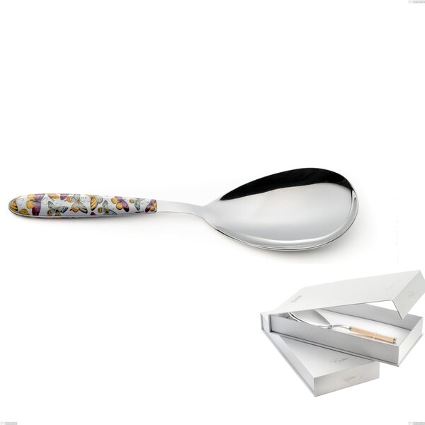 Confezione a libro 1 pezzo pala riso vero butterfly, acciaio 18.0 nickel free, manicatura pbt sublimato acciaio lucido