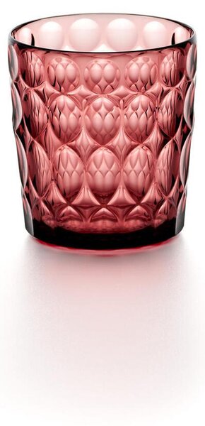 BICCHIERI Bassi VANITY in Cristallo Acrilico Bio-based confezione da 6 pezzi diametro � 8,5xh 9,2 cm- 360 cc BPA FREE colore Malva