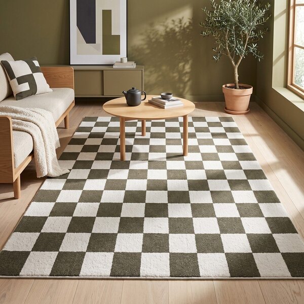 Tappeto verde/color crema 200x290 cm Bistro – ESTE