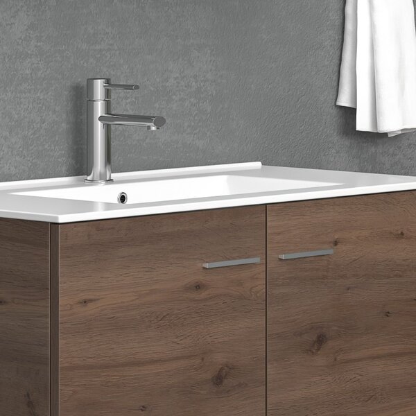 Mobile bagno sospeso da 90cm con 2 ante BT-90 - KAMALU
