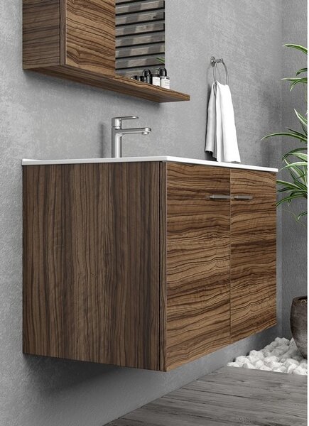 Mobile bagno da 75cm sospeso con 2 ante BT-75 - KAMALU