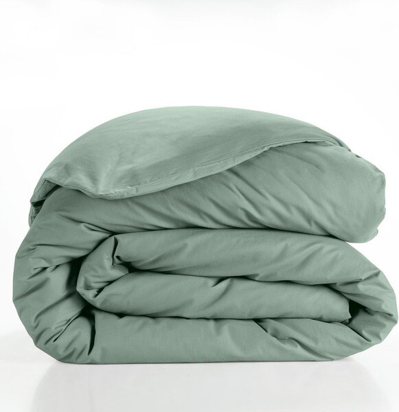 Copripiumino verde in cotone per letto matrimoniale/per letto esteso 240x220 cm Lina – douceur d'intérieur