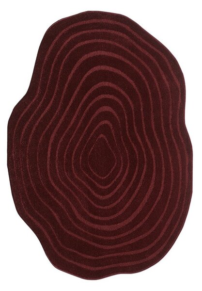 Tappeto bordeaux 160x230 cm Pebble - ESTE