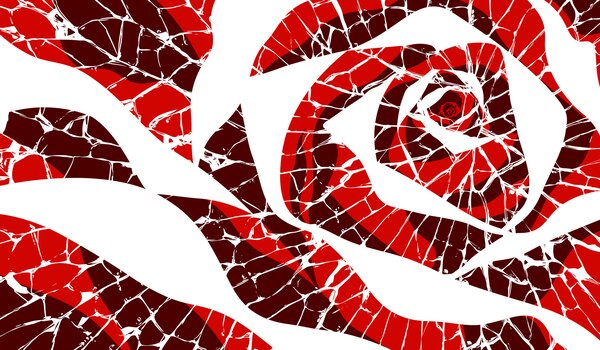 Carta da parati Motivo a spirale rosso e bianco, Carta da parati lastrazione, Carta da parati popolare, t01035 - Tapeko.it