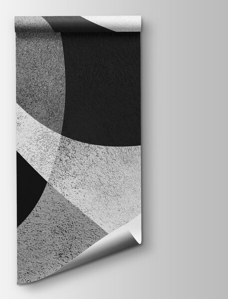 Carta da parati Arte in bianco e nero, Carta da parati lastrazione, Carta da parati popolare, t01037 - Tapeko.it