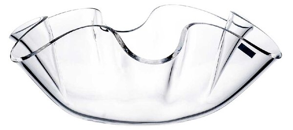 Vesta Centrotavola piccolo in plexiglass dalle linee moderne Soft Trasparente