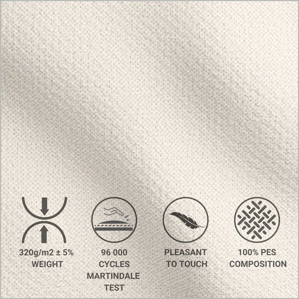 Letto matrimoniale imbottito beige con spazio contenitivo e rete 180x200 cm Noto - Maison de Rêve