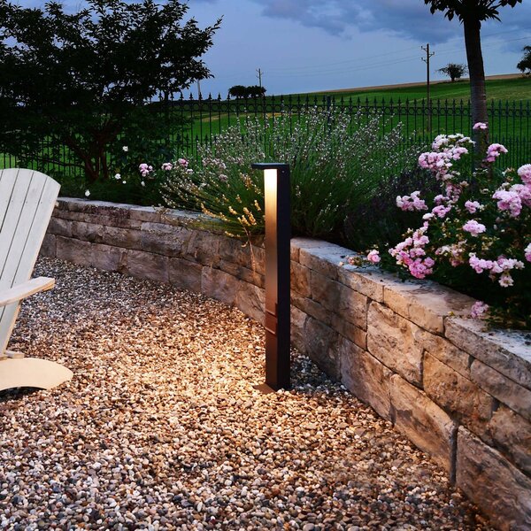 Deko-Light Lampioncino da giardino Lerna, Alluminio / Grigio / Zincato, Alluminio, Moderno, Lampada LED da esterni