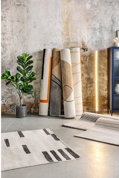 Tappeto grigio/color crema 160x230 cm Mosaica – Universal