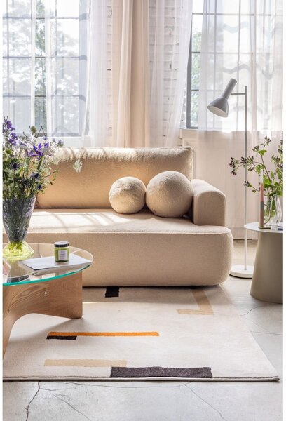 Divano verde allungabile con rivestimento in bouclé 247 cm Quinoa – Bonami Selection