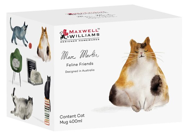 Tazza bianca in porcellana 400 ml Best Feline Friends – Maxwell & Williams