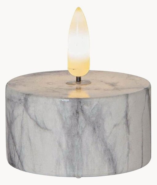 Candele a LED con fiamma in marmo con funzione di timer, 2 pz