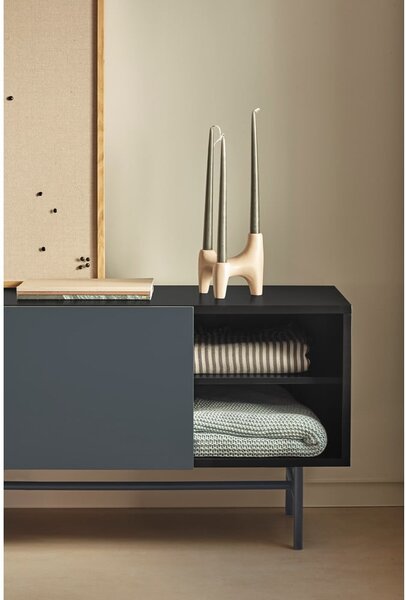 Tavolo TV nero-antracite 180x56 cm Nube - Teulat