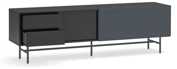 Tavolo TV nero-antracite 180x56 cm Nube - Teulat