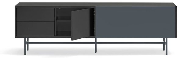 Tavolo TV nero-antracite 180x56 cm Nube - Teulat