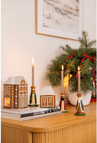 Portacandela in ceramica per lumino Gingerbread Lighthouse – Kähler Design