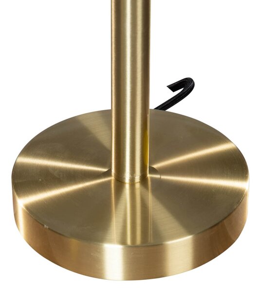 Lampada da Tavolo Ottone con Paralume in Velluto Verde Ovale 35cm - Simplo