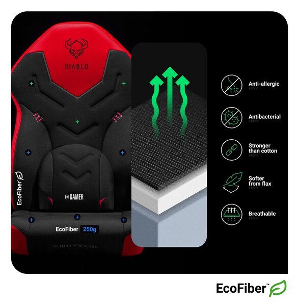Sedia Da Gaming Diablo X-Gamer 2.0 Normal Size: Deep red