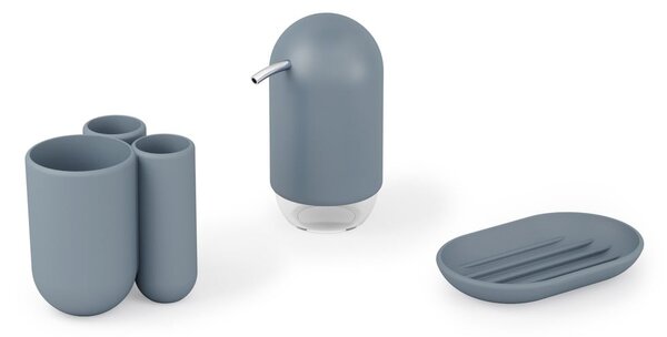 Dispenser di sapone in plastica blu Touch - Umbra