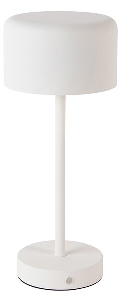 Lampada da tavolo moderna bianca ricaricabile - Poppie
