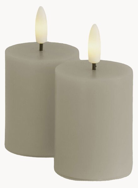 Set di 2 candele pilastro a LED con luce regolabile Sille