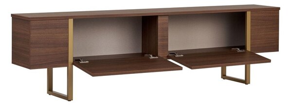 Mobile TV colore naturale scuro con effetto noce 180x50x30 cm Onera – Kalune Design