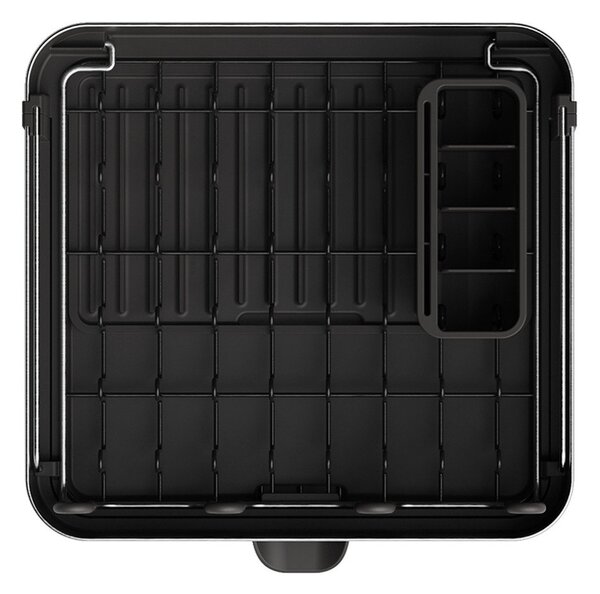 Scolapiatti regolabile nero in plastica 35,5x38 cm Extend Steel Plus – Joseph Joseph