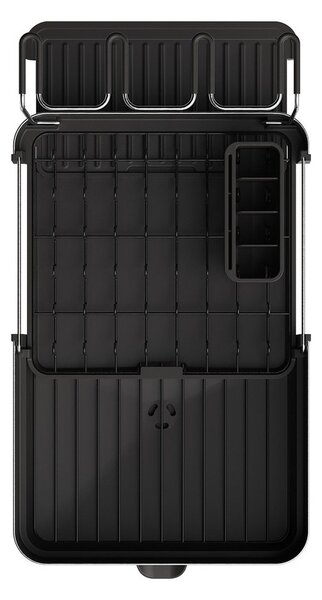 Scolapiatti regolabile nero in plastica 35,5x38 cm Extend Steel Plus – Joseph Joseph