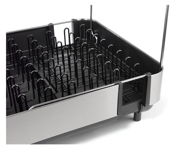 Scolapiatti regolabile nero in plastica 35,5x38 cm Extend Steel Plus – Joseph Joseph