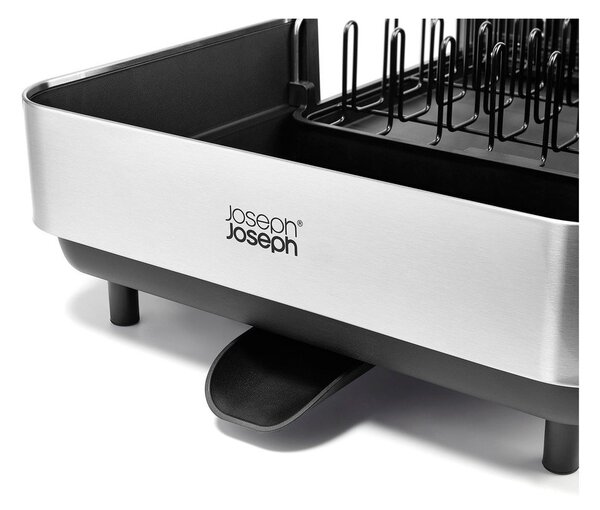 Scolapiatti regolabile nero in plastica 35,5x38 cm Extend Steel Plus – Joseph Joseph