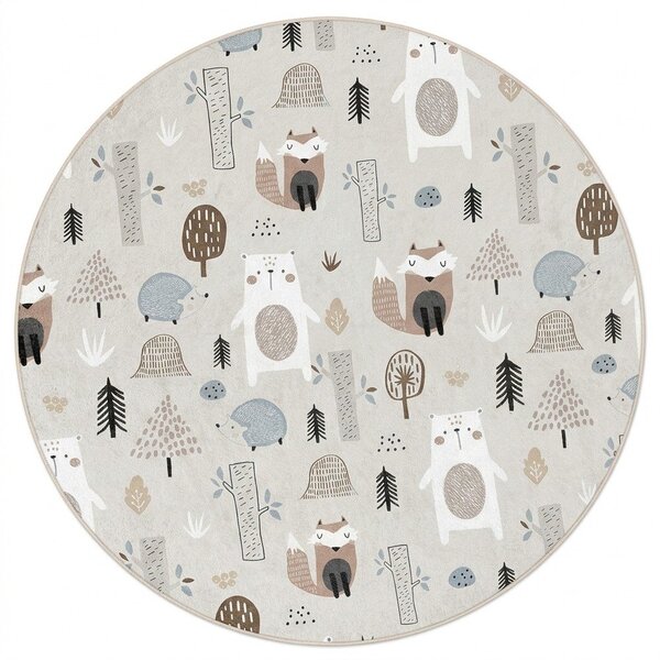 Tappeto per bambini lavabile ø150 cm Forest Friends – Mila Home