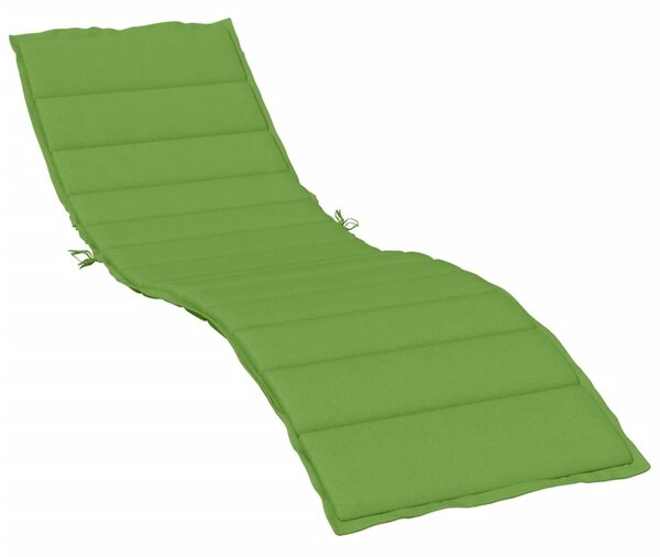 Cuscino per sdraio Melange Verde 200x70x4 cm in tessuto