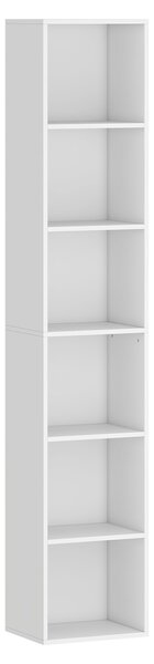 HOMCOM Libreria a 6 Ripiani, Scaffale Autoportante per Soggiorno | Aosom Italy