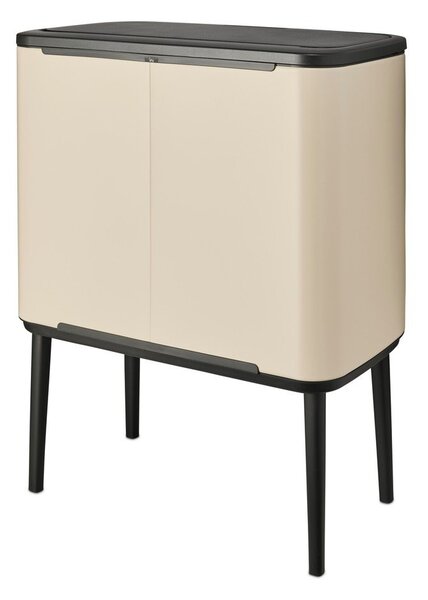 Bidone in acciaio beige touch per raccolta differenziata 33 l Bo Touch Bin - Brabantia